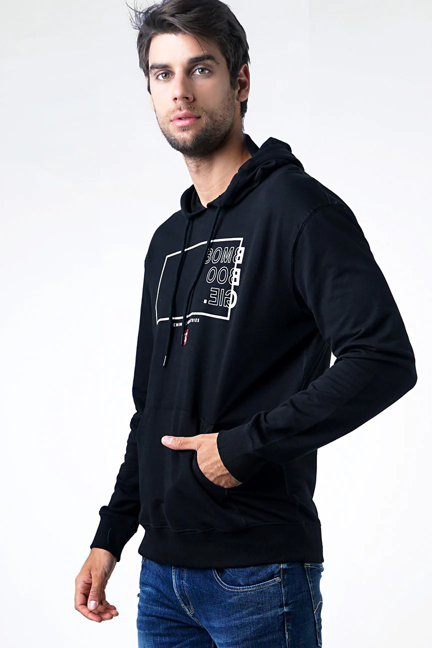 Sweater Hoodie Brittle Black - Image 2