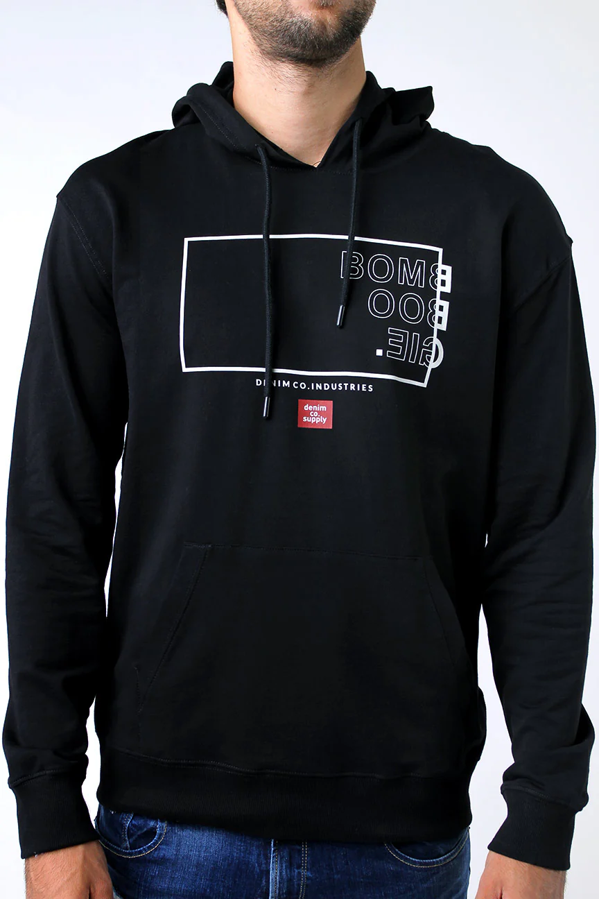 Sweater Hoodie Brittle Black - Image 3