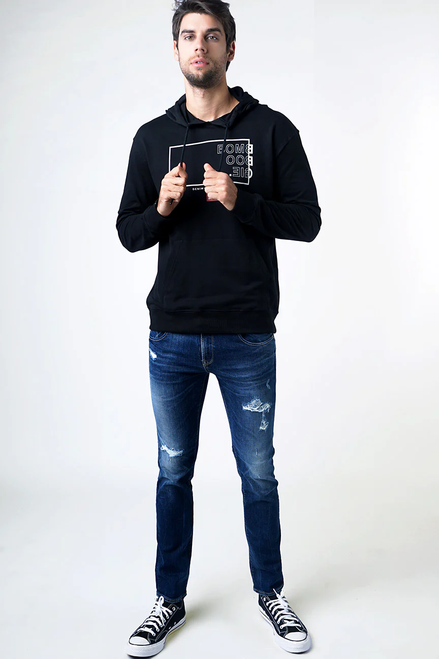 Sweater Hoodie Brittle Black - Image 4