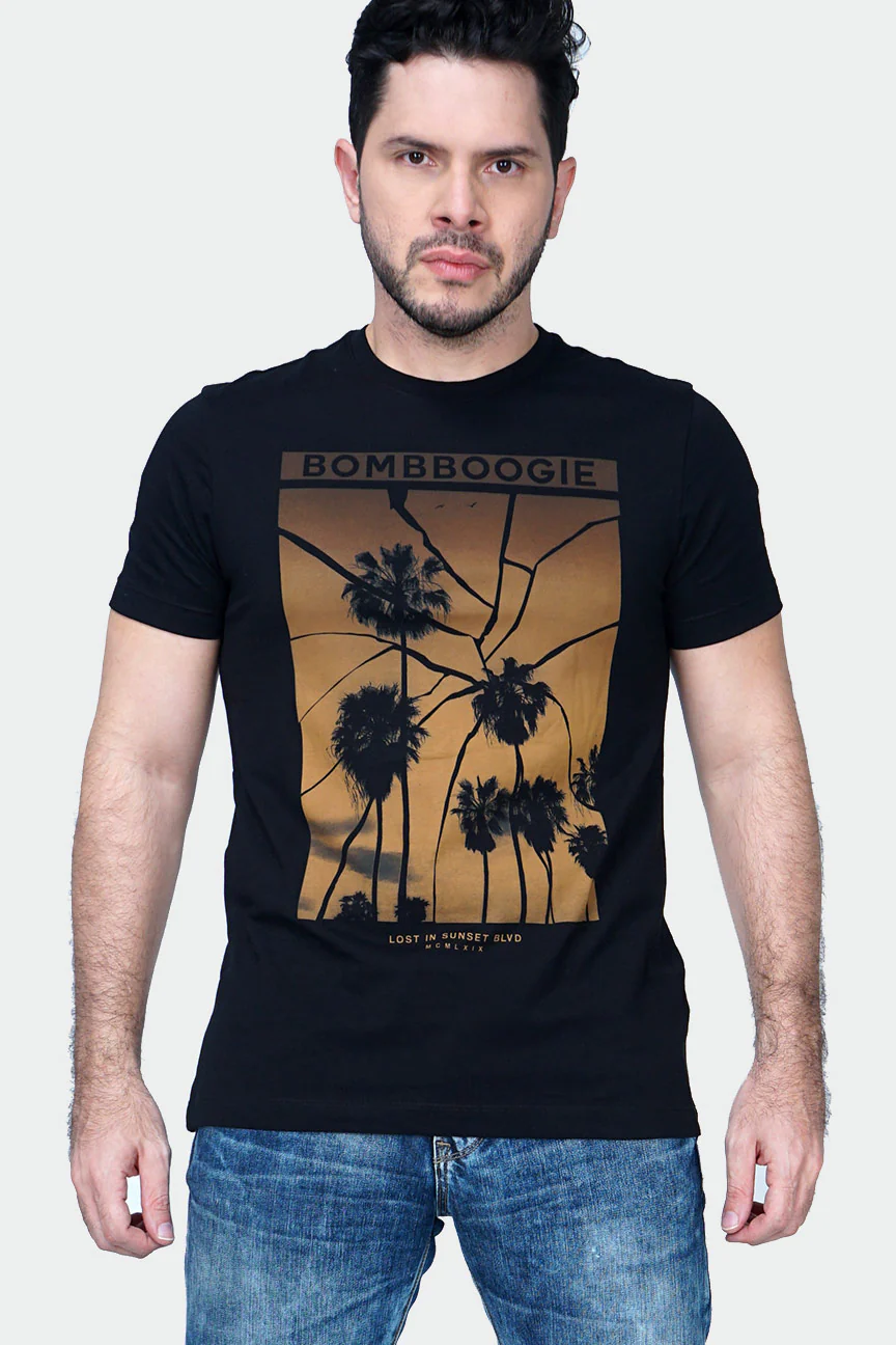 T-Shirt Lengan Pendek Burnish Black