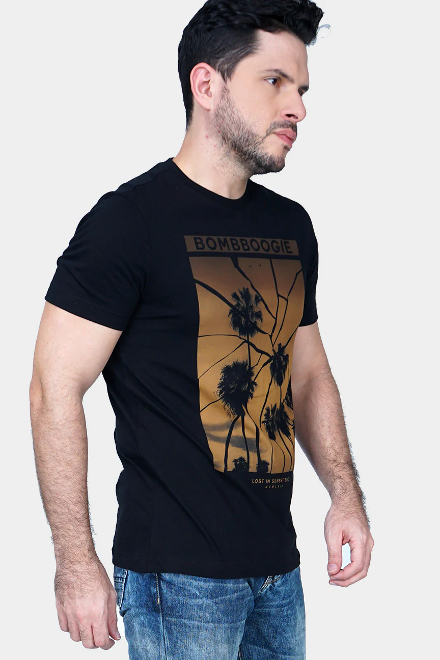 T-Shirt Lengan Pendek Burnish Black - Image 2