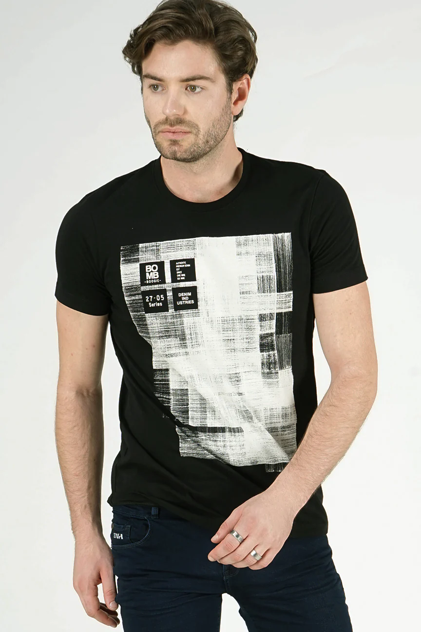 T-Shirt Lengan Pendek Buzzle Black