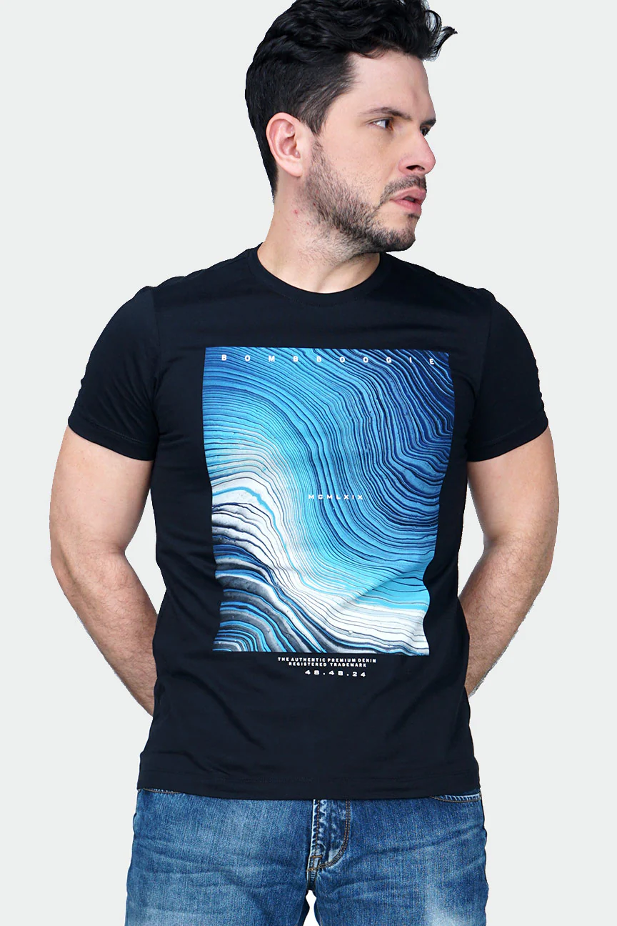 T-Shirt Lengan Pendek Caballo Black
