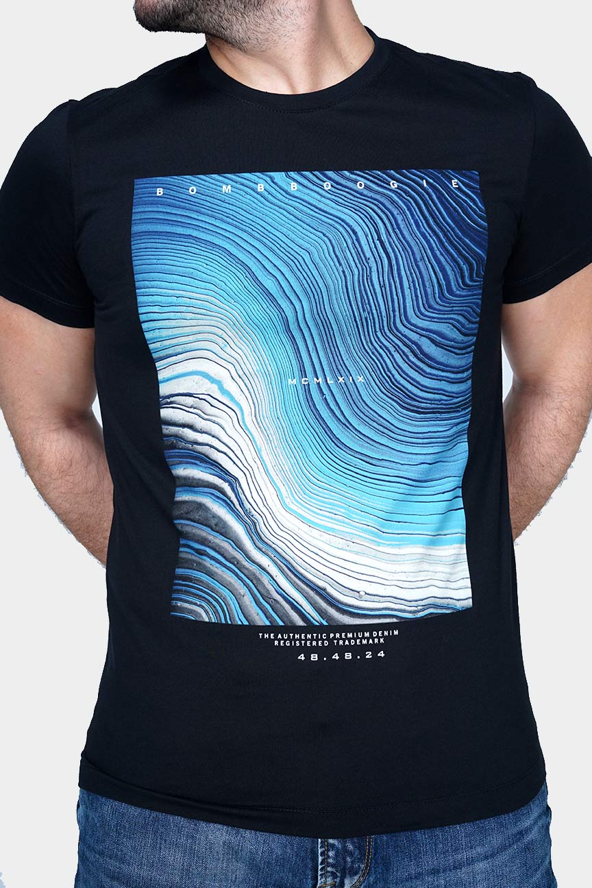 T-Shirt Lengan Pendek Caballo Black - Image 2