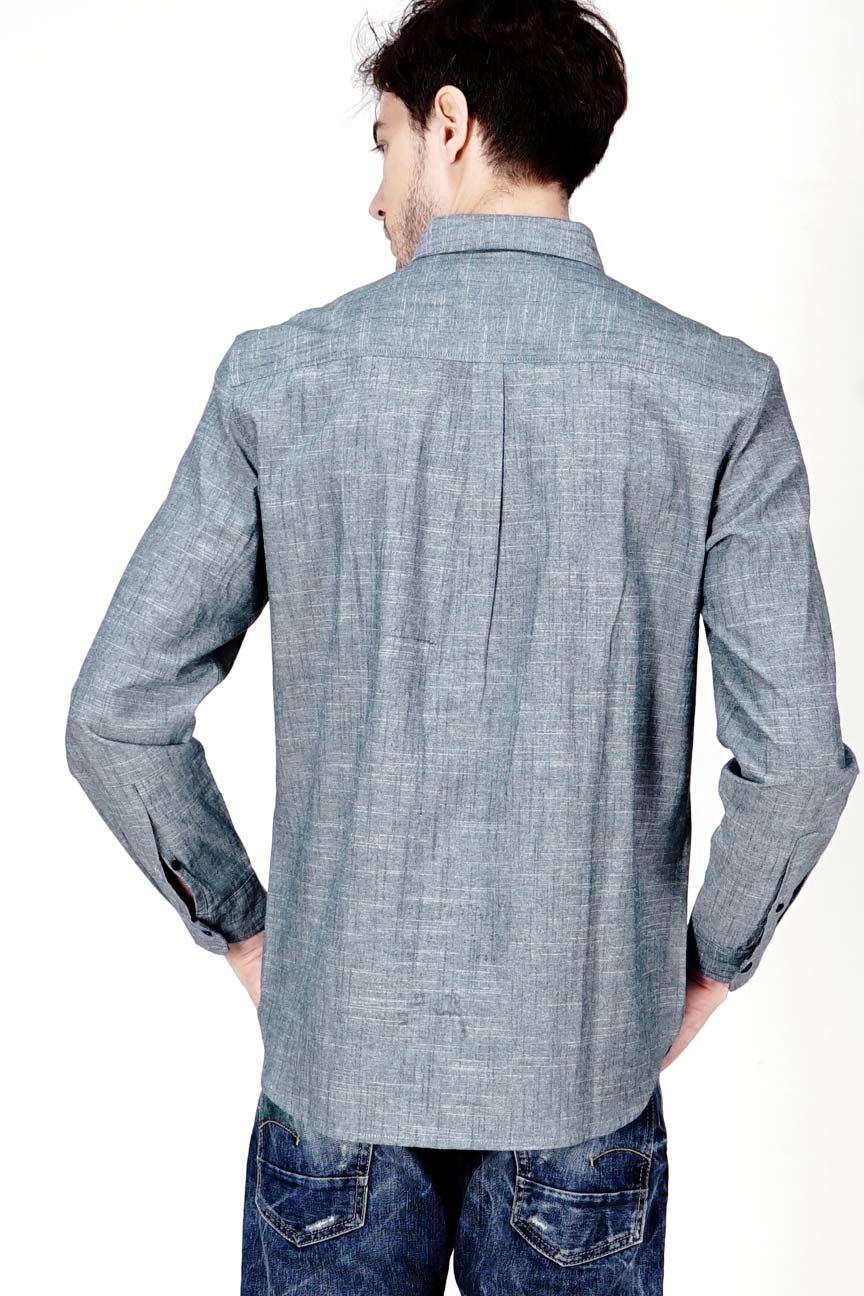 Kemeja Lengan Panjang Regular Catalyst Navy - Image 4