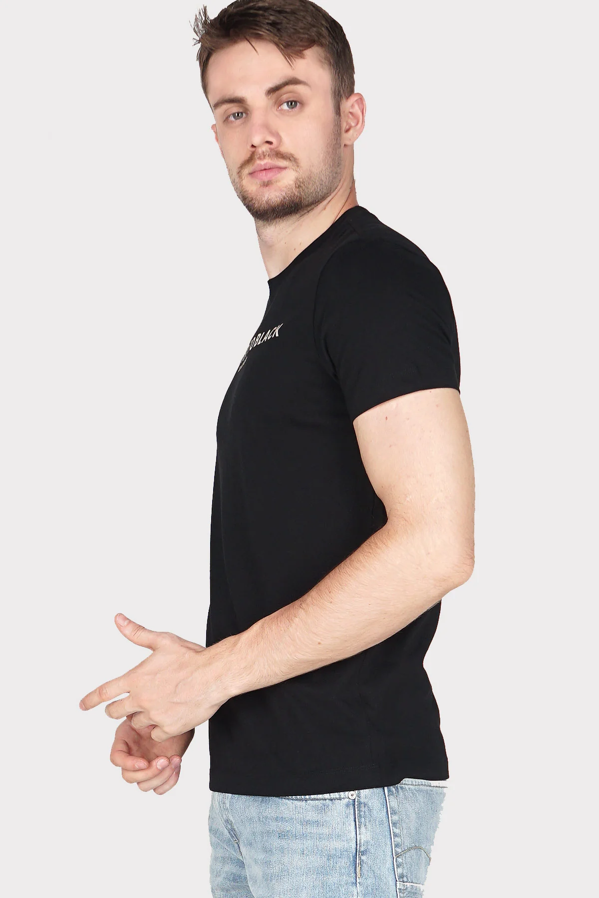 T-Shirt Lengan Pendek Caustic Black - Image 3