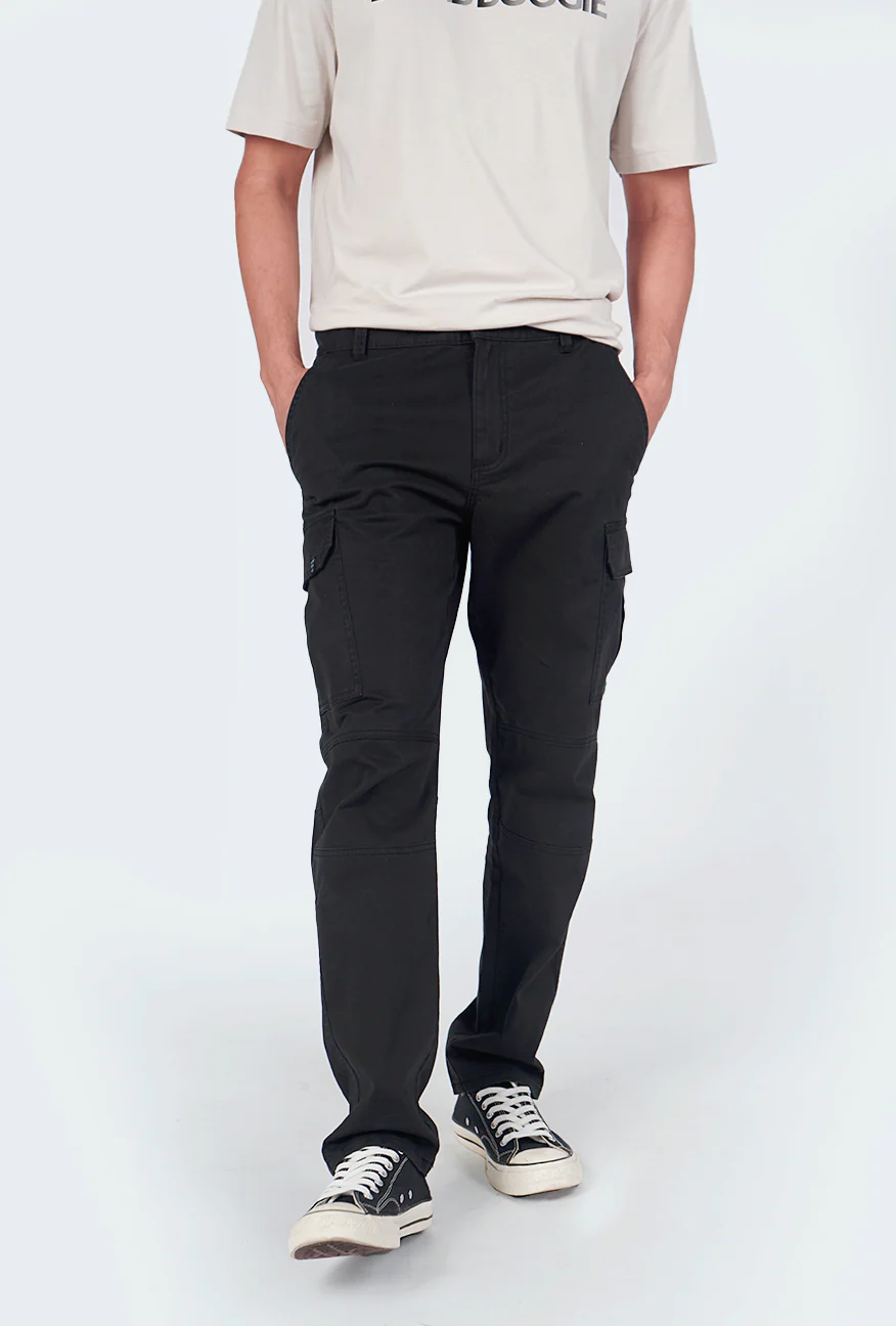 Celana Panjang Bose Cargo Black - Image 3