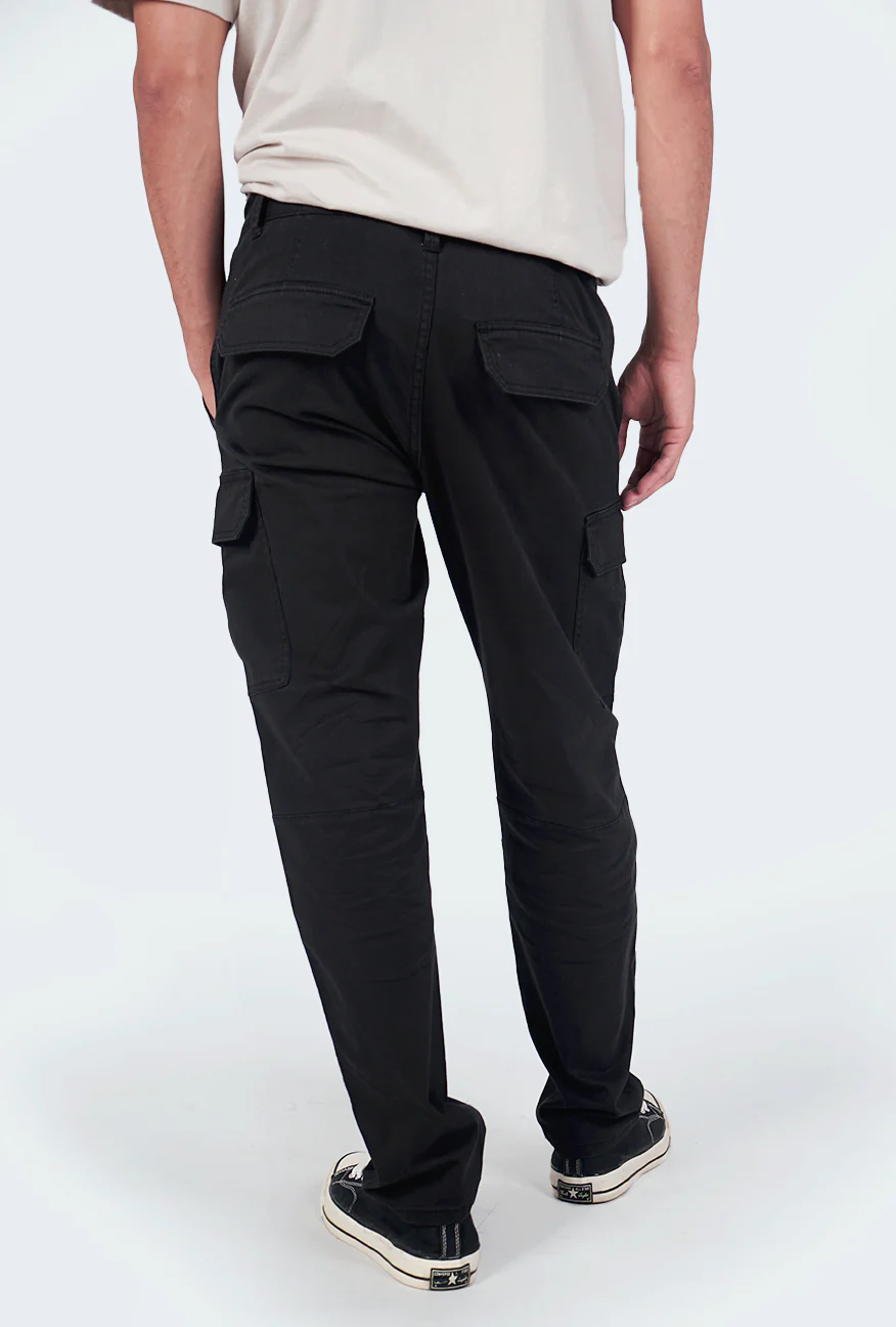 Celana Panjang Bose Cargo Black - Image 4