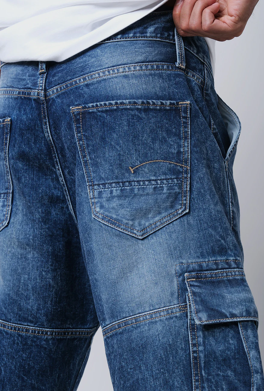 Celana Pendek Cargo J03 Medium Blue - Image 5