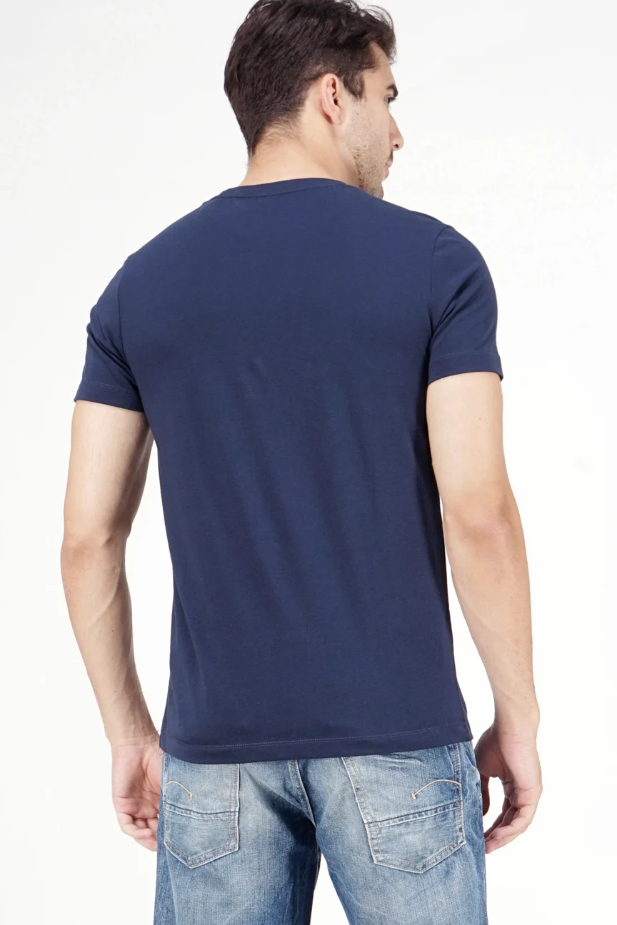 T-Shirt Lengan Pendek Coastal Dark Navy - Image 4