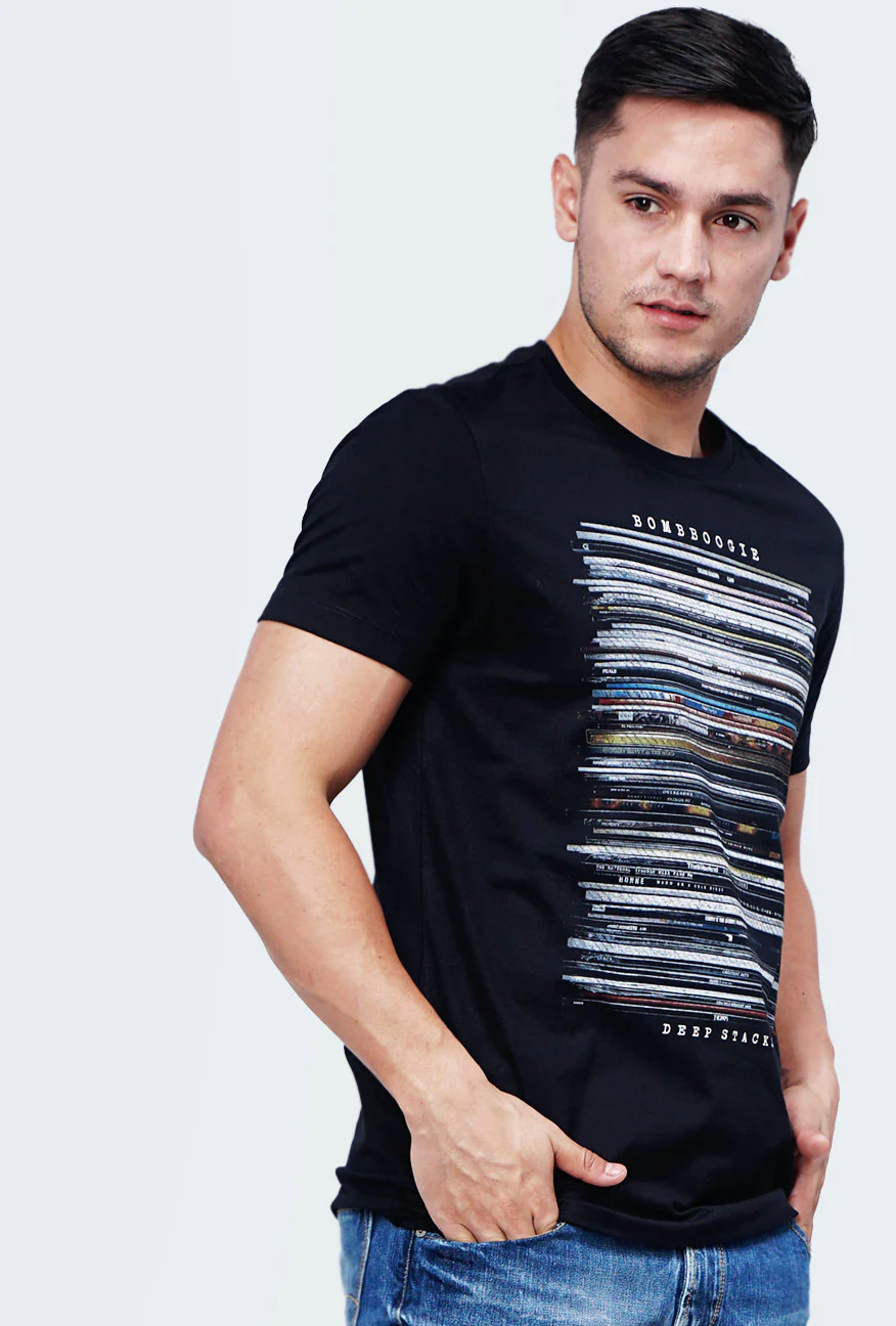 T-Shirt Lengan Pendek Hetfield Black