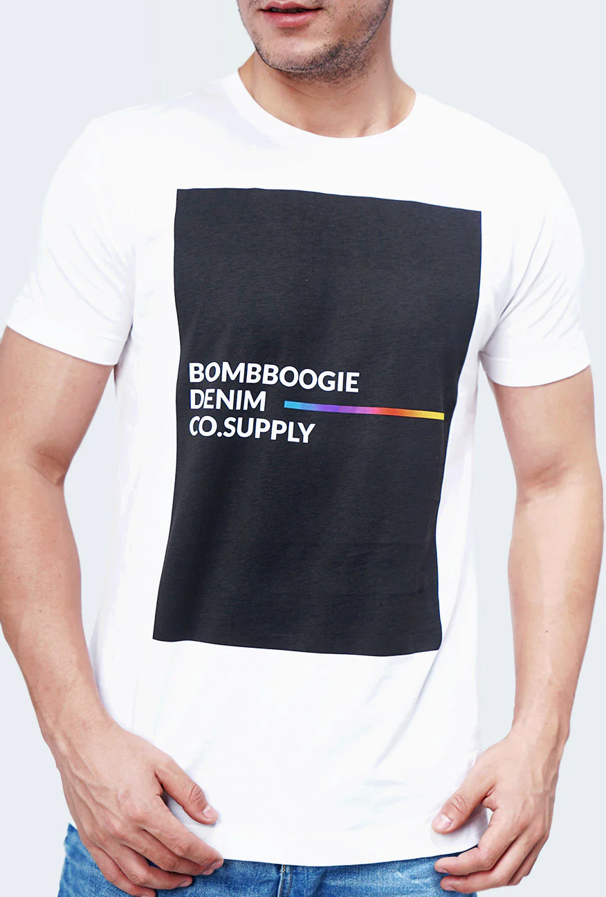 T-Shirt Lengan Pendek Loyds Offwhite - Image 2