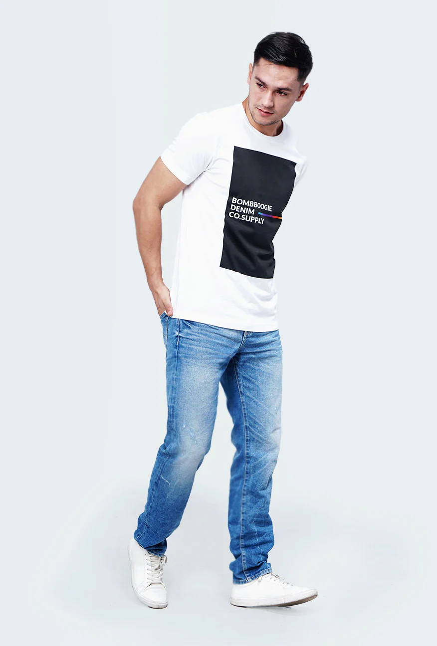 T-Shirt Lengan Pendek Loyds Offwhite - Image 4
