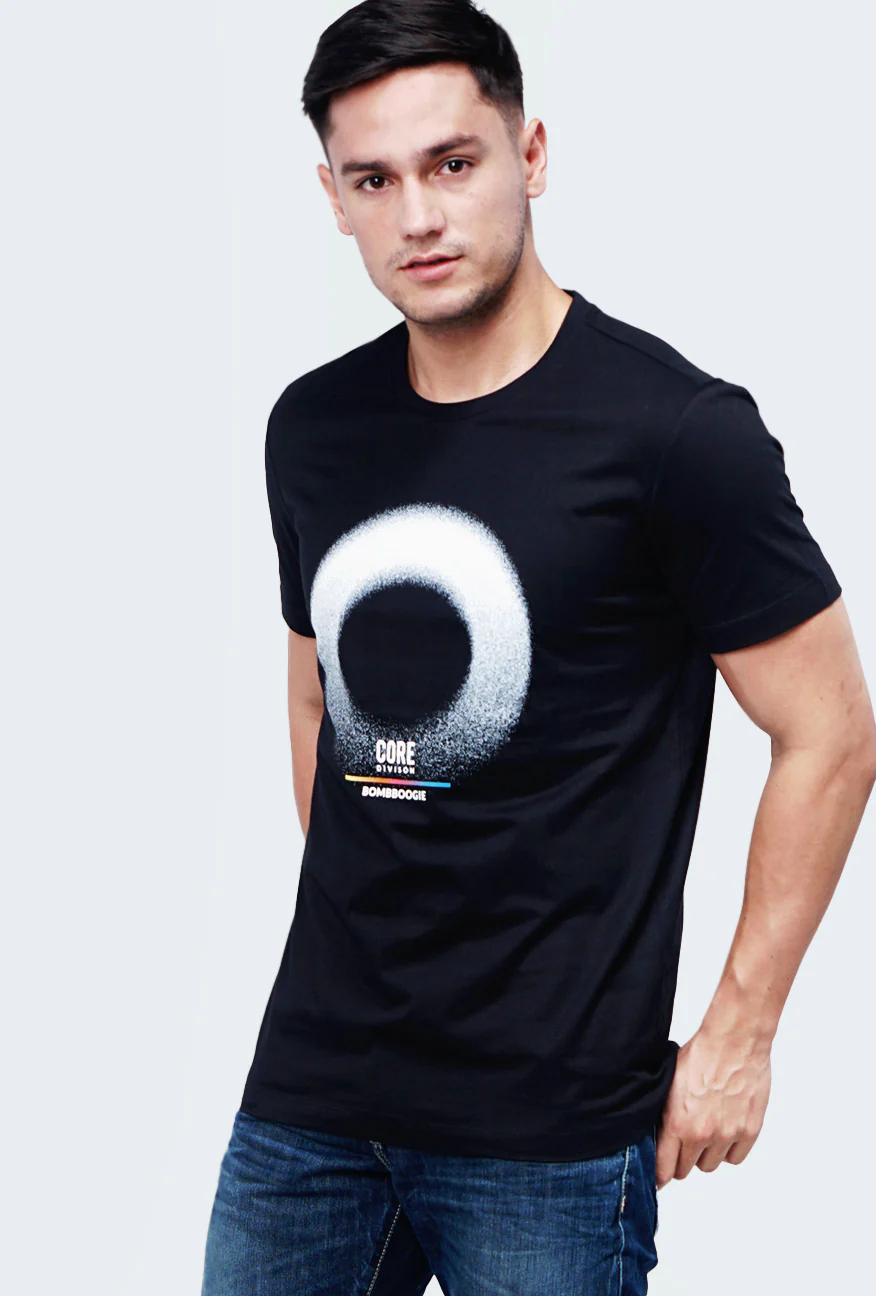 T-Shirt Lengan Pendek Neil Black - Image 3