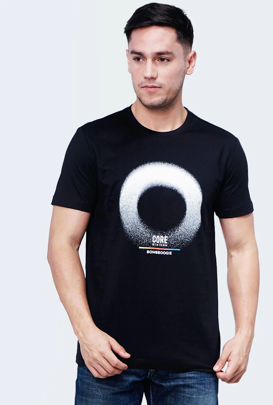 T-Shirt Lengan Pendek Neil Black - Image 4