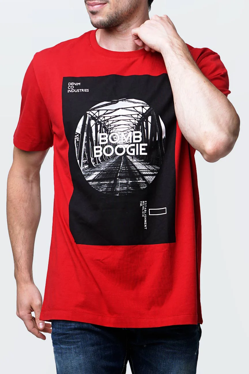 T-Shirt Lengan Pendek Corkle Red