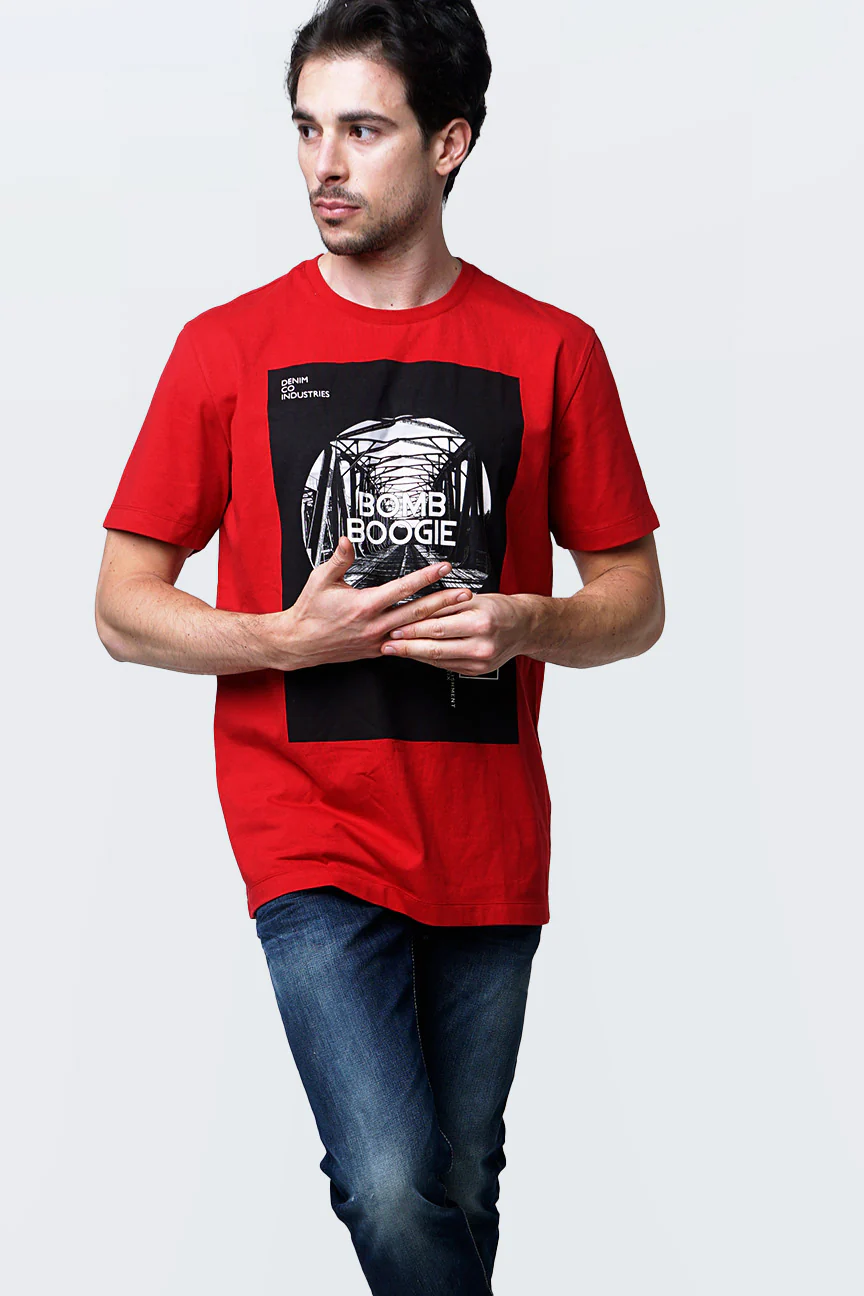 T-Shirt Lengan Pendek Corkle Red - Image 2