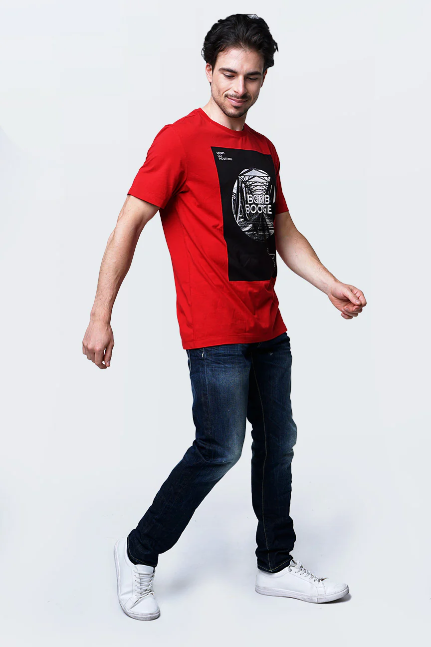 T-Shirt Lengan Pendek Corkle Red - Image 4
