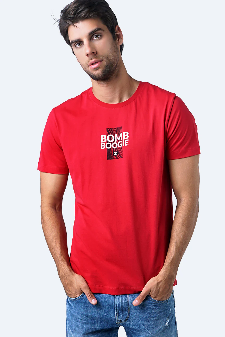 T-Shirt Lengan Pendek Corys Dark Red