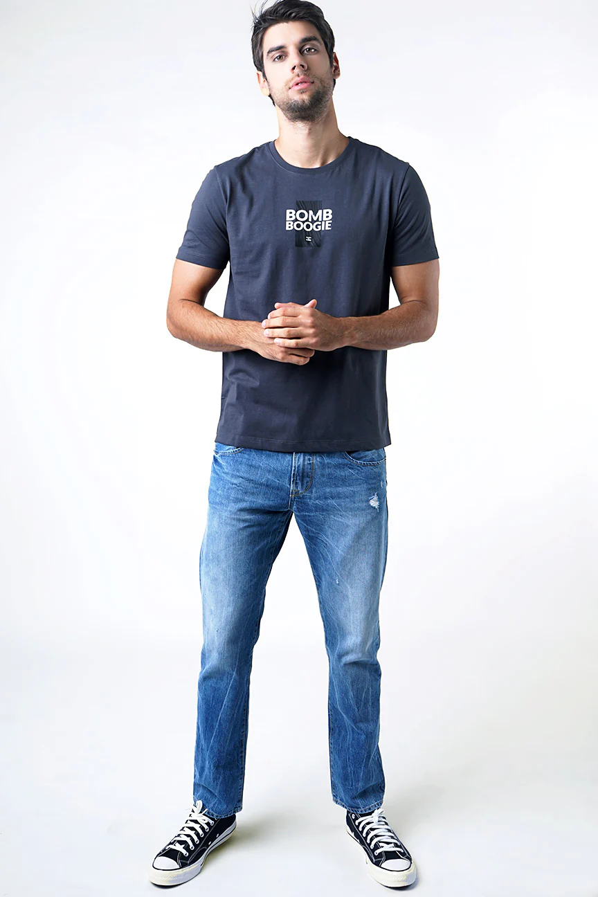 T-Shirt Lengan Pendek Corys Grey - Image 3