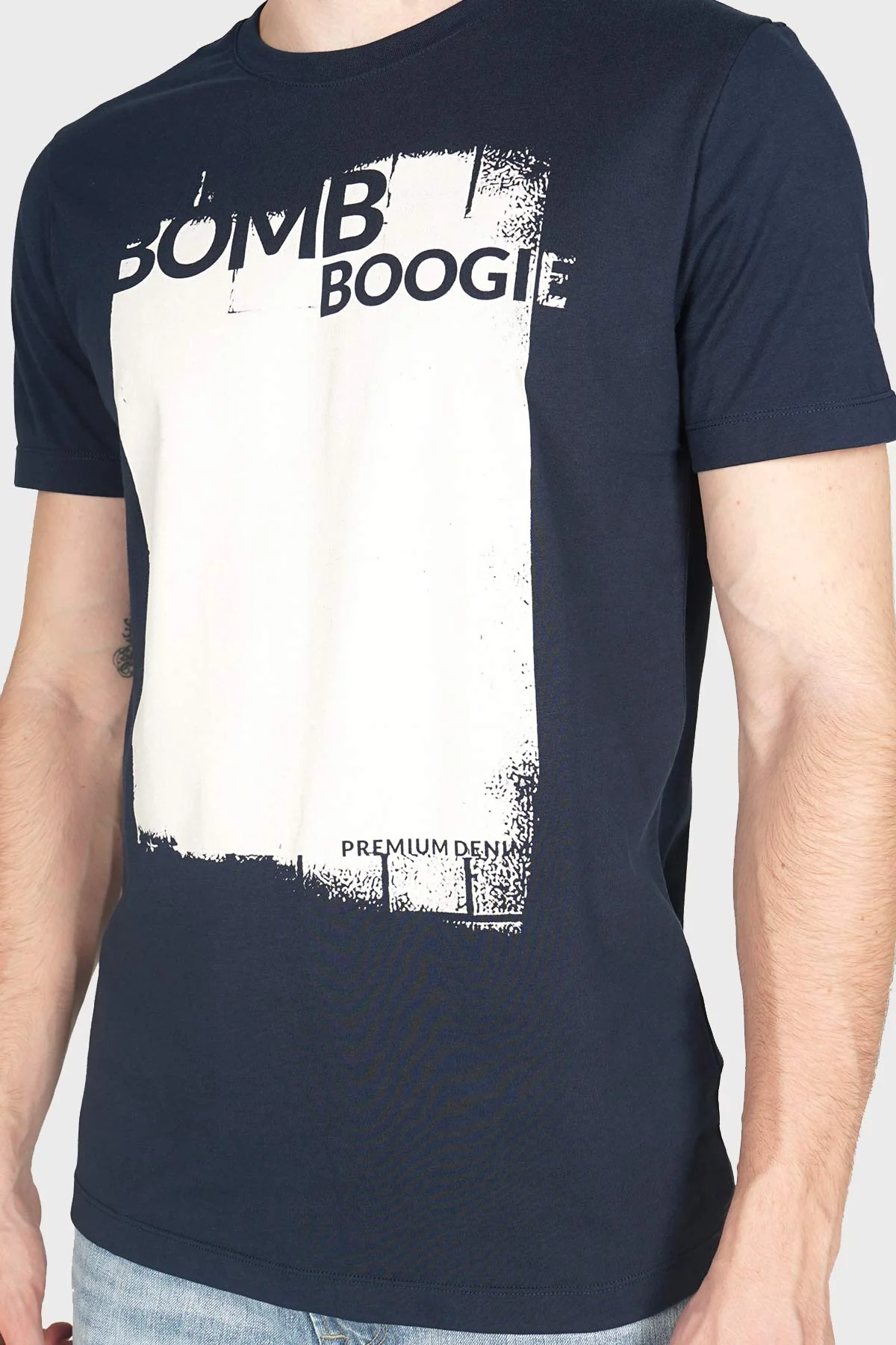 T-Shirt Lengan Pendek Creeger Navy - Image 2