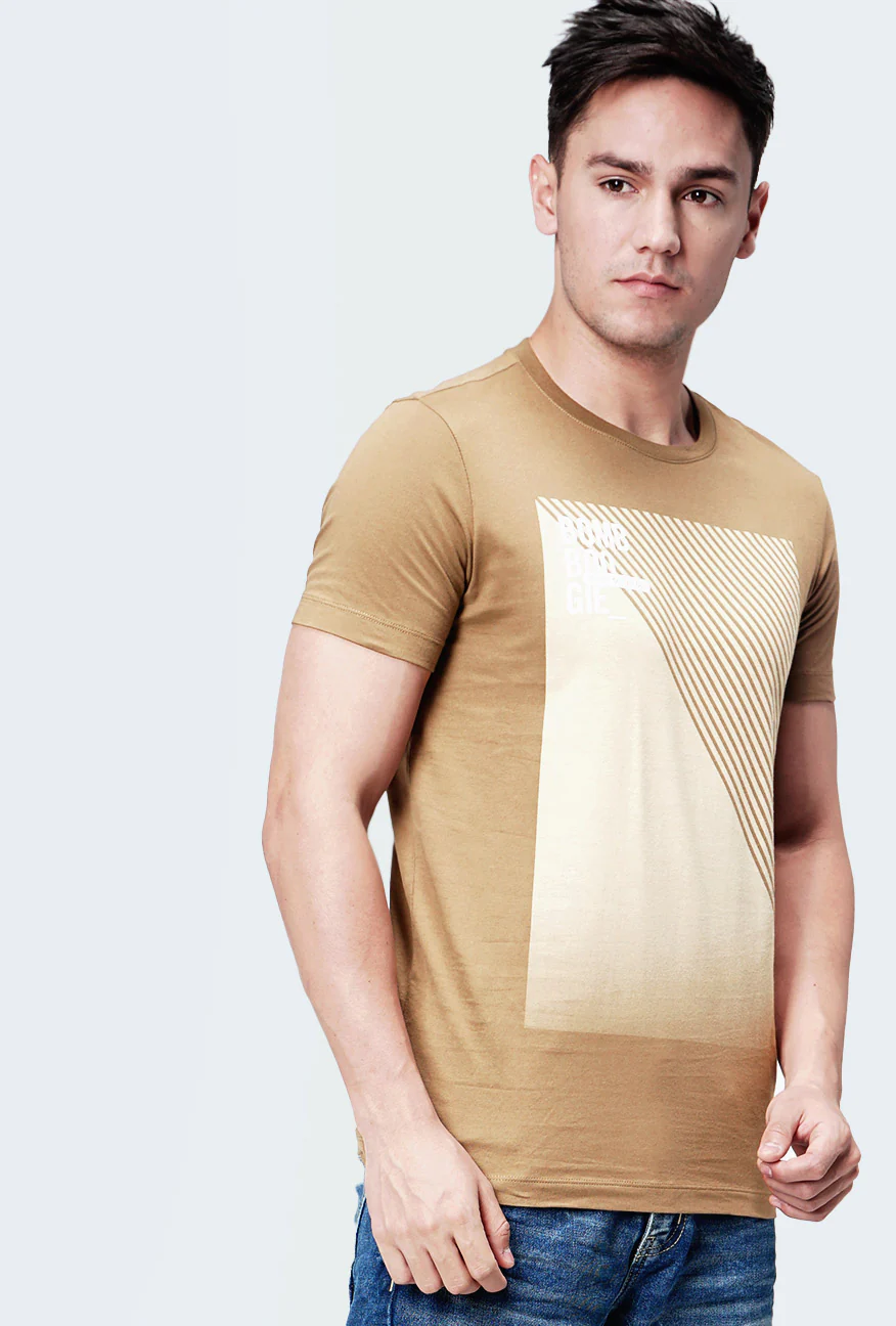 T-Shirt Lengan Pendek Creestof Brown