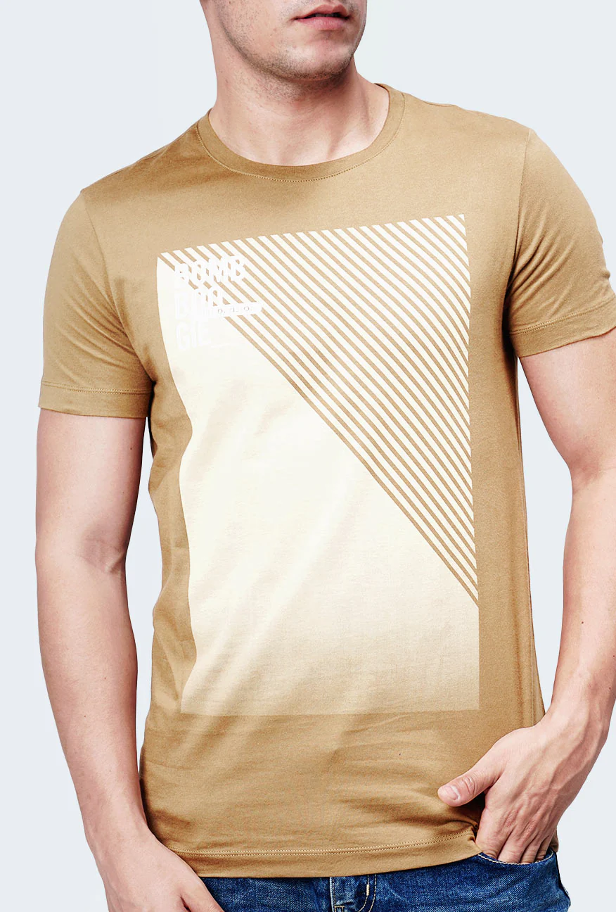 T-Shirt Lengan Pendek Creestof Brown - Image 2