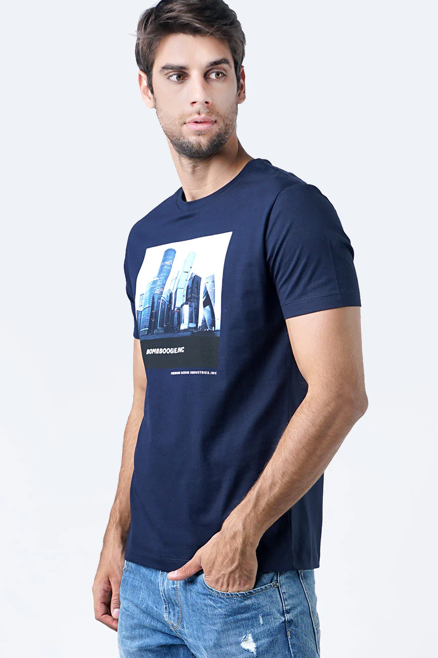 T-Shirt Lengan Pendek Dainero Dark Navy