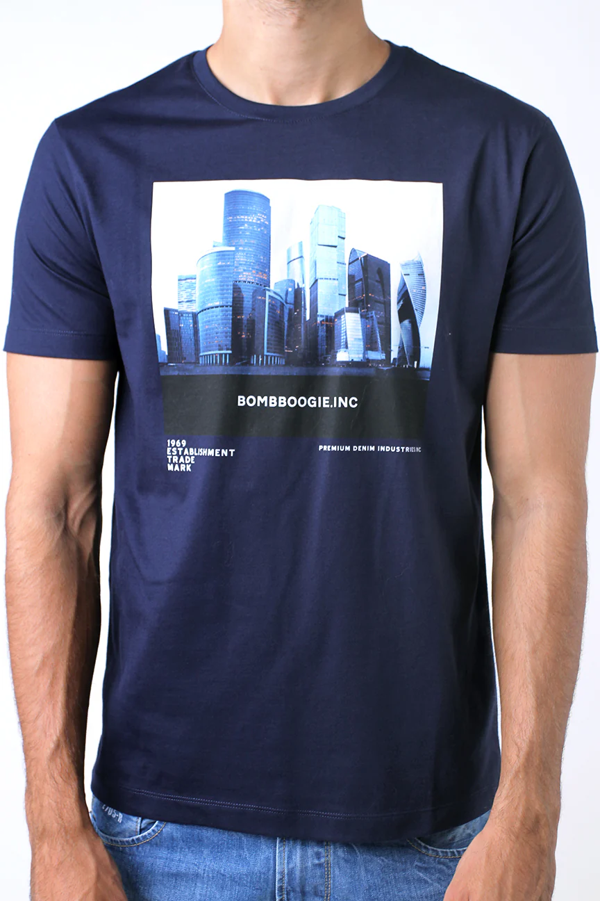 T-Shirt Lengan Pendek Dainero Dark Navy - Image 2