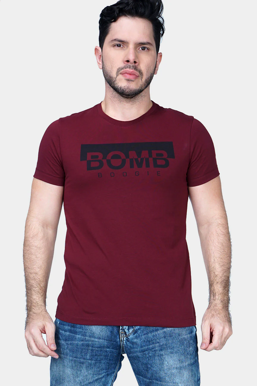 T-Shirt Lengan Pendek Dazlyn Maroon