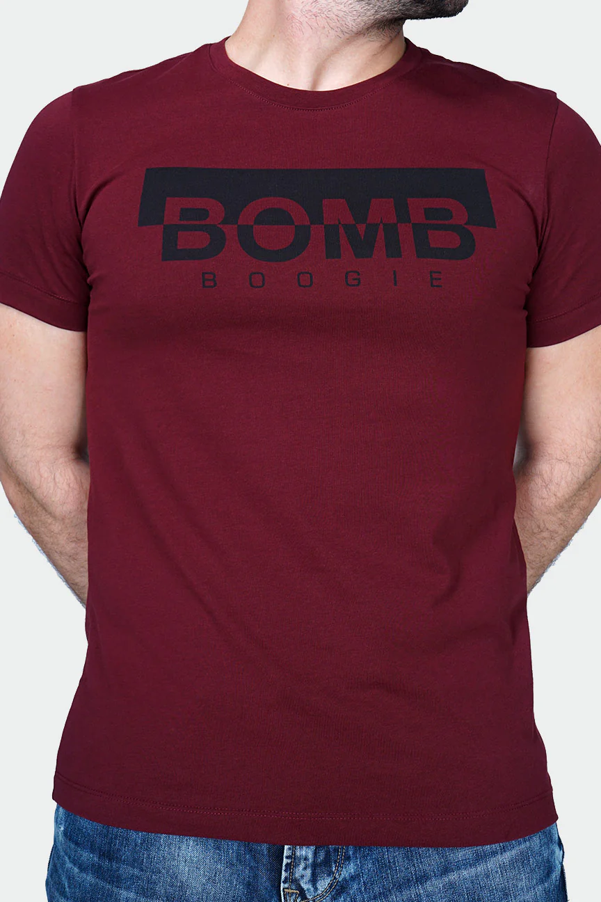 T-Shirt Lengan Pendek Dazlyn Maroon - Image 2