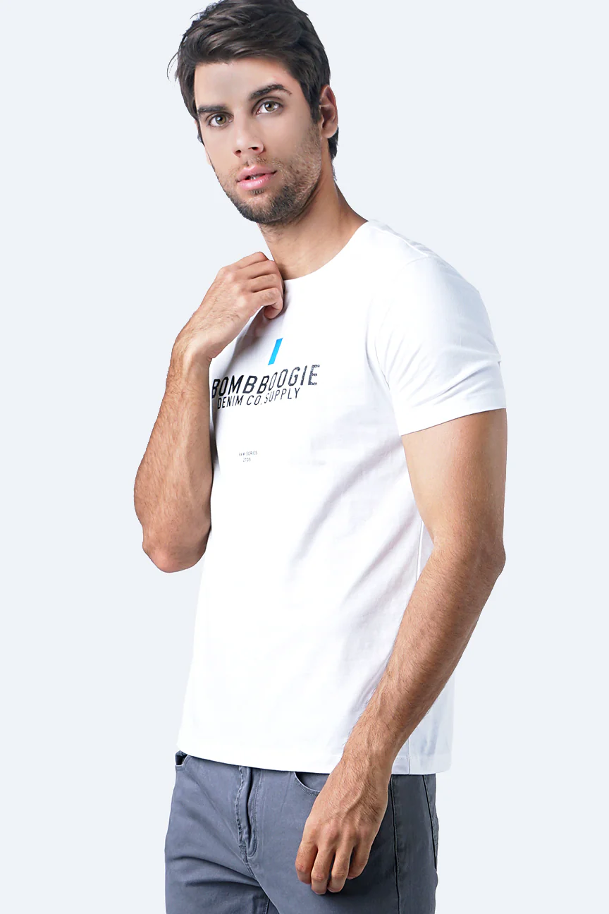 T-Shirt Lengan Pendek Dazze Offwhite - Image 4