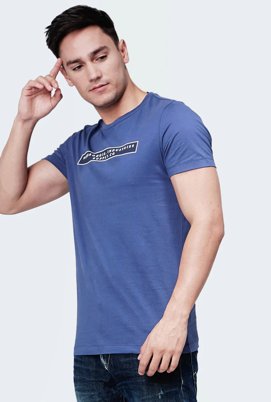 T-Shirt Lengan Pendek Eimkey Blue - Image 3
