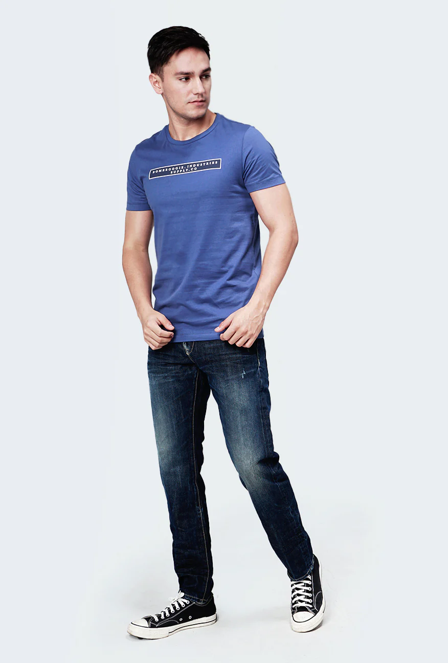 T-Shirt Lengan Pendek Eimkey Blue - Image 4