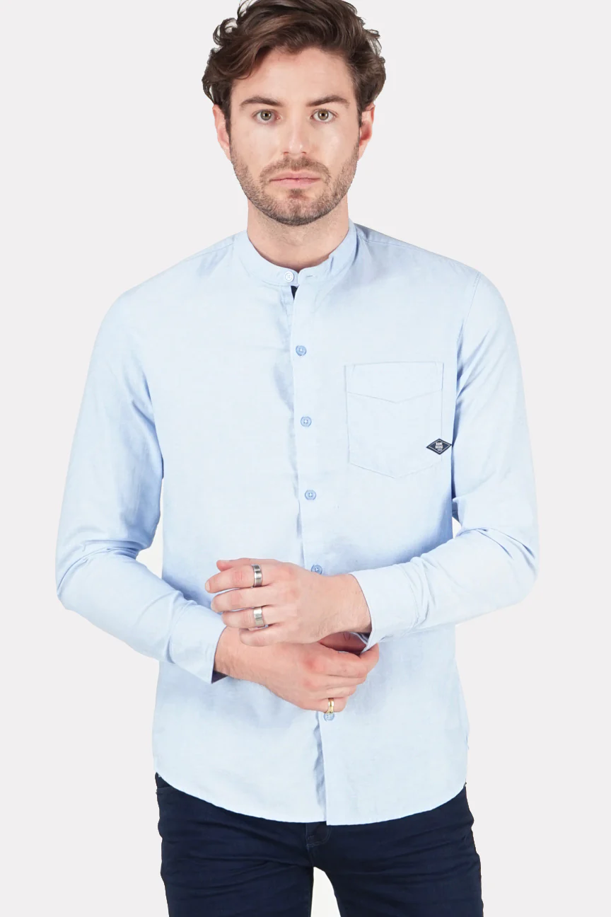 Kemeja Lengan Panjang Ellion Light Blue Regular
