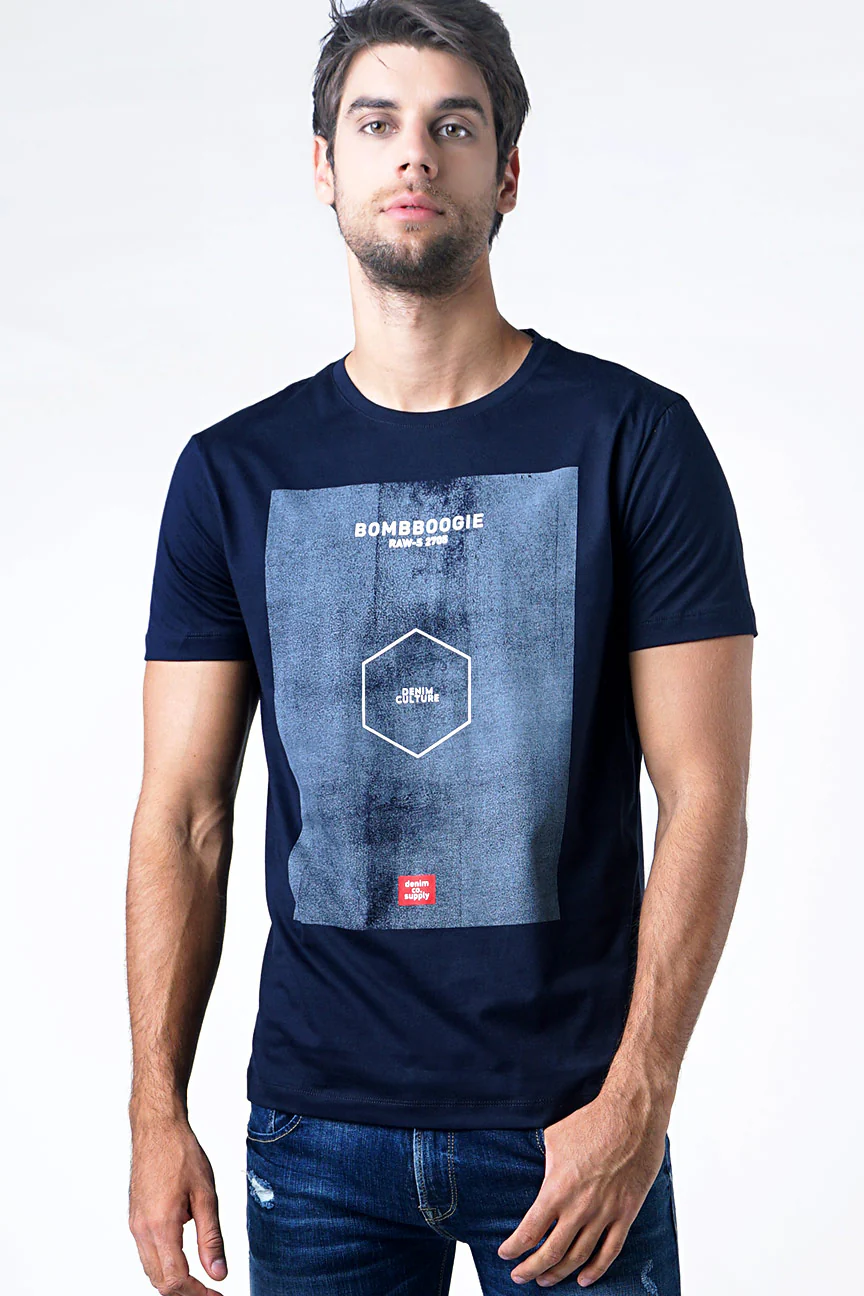 T-Shirt Lengan Pendek Elroyce Dark Navy