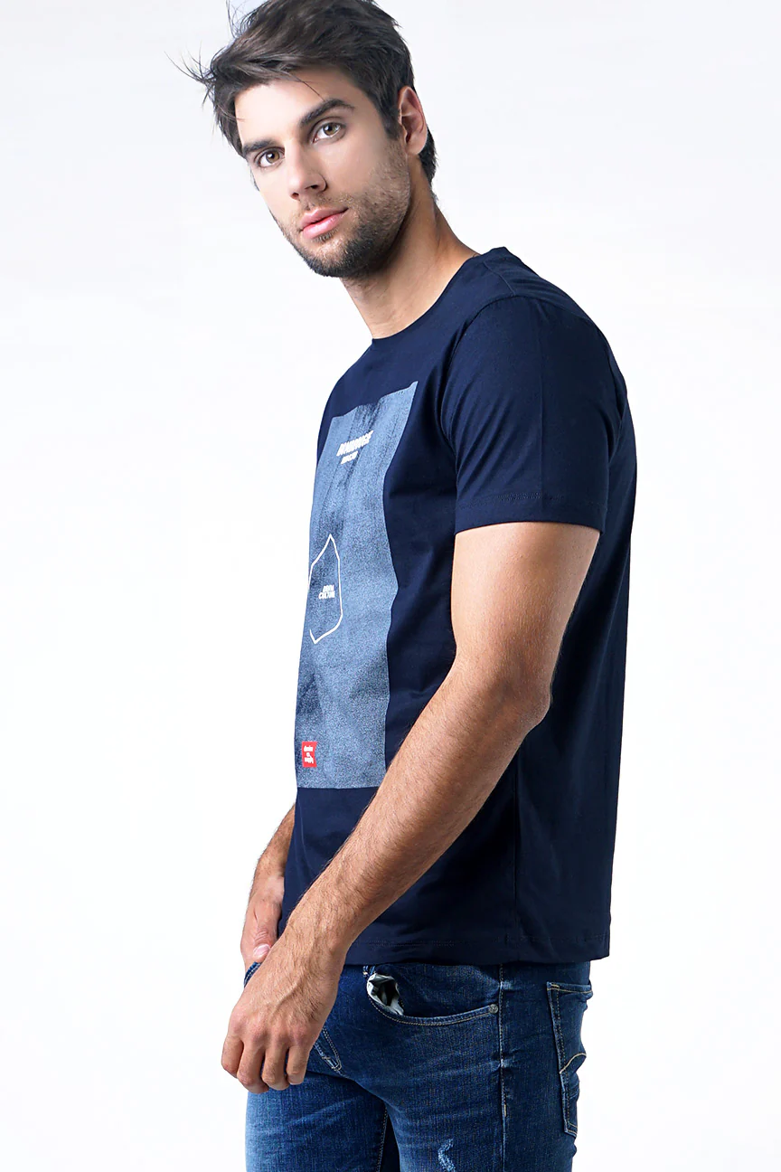 T-Shirt Lengan Pendek Elroyce Dark Navy - Image 2