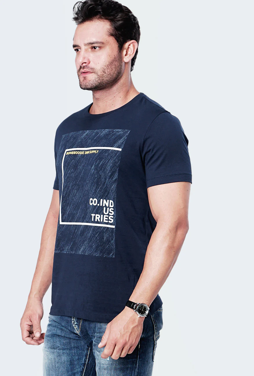 T-Shirt Lengan Pendek Excort Navy - Image 2