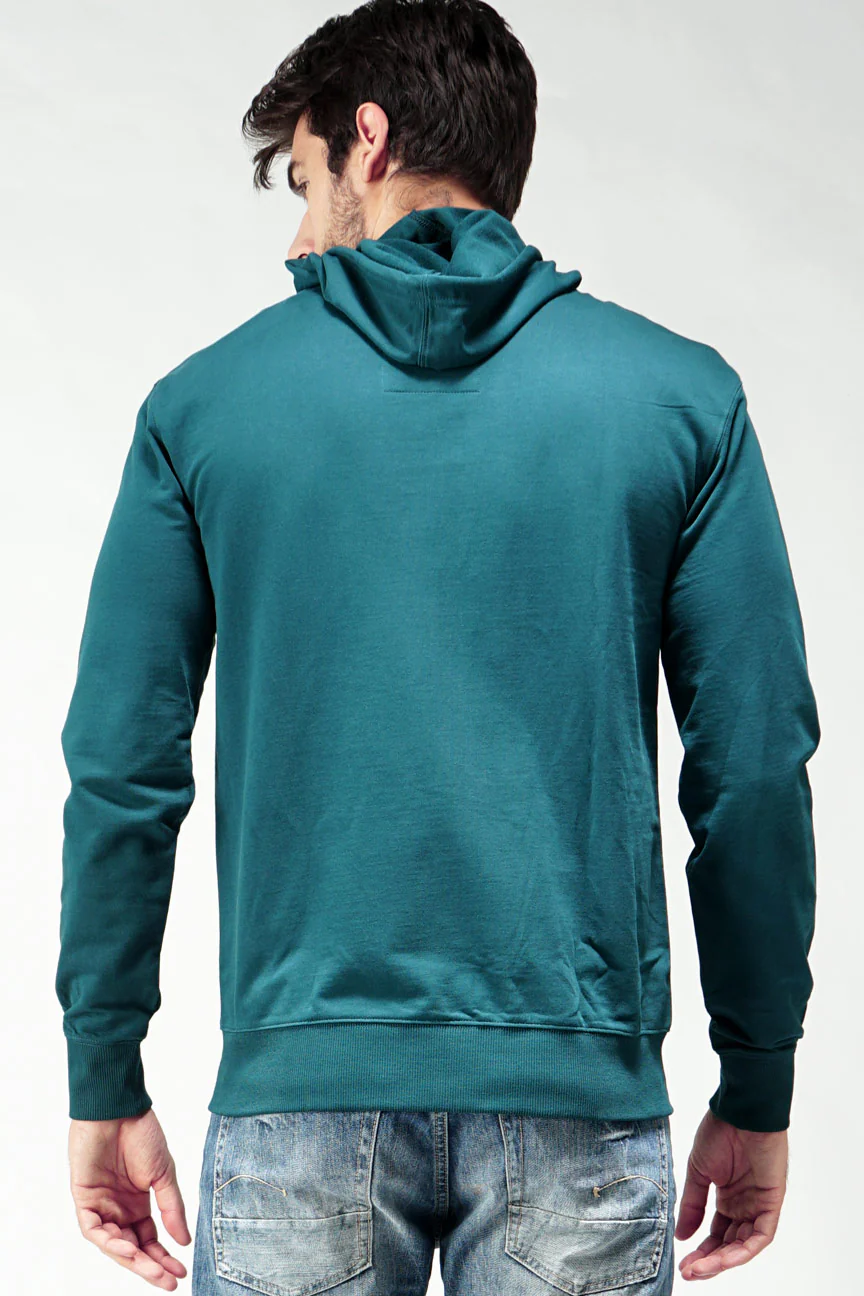 Jaket Hoodie Fallken Dark Green - Image 3