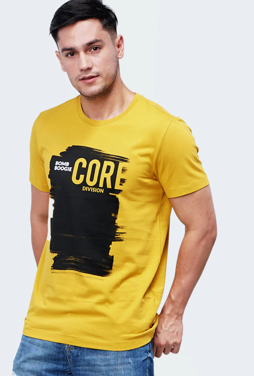 T-Shirt Lengan Pendek Farkas Dark Yellow