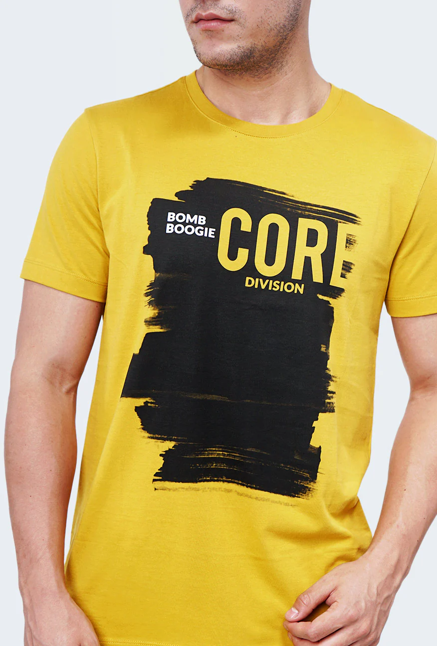 T-Shirt Lengan Pendek Farkas Dark Yellow - Image 2