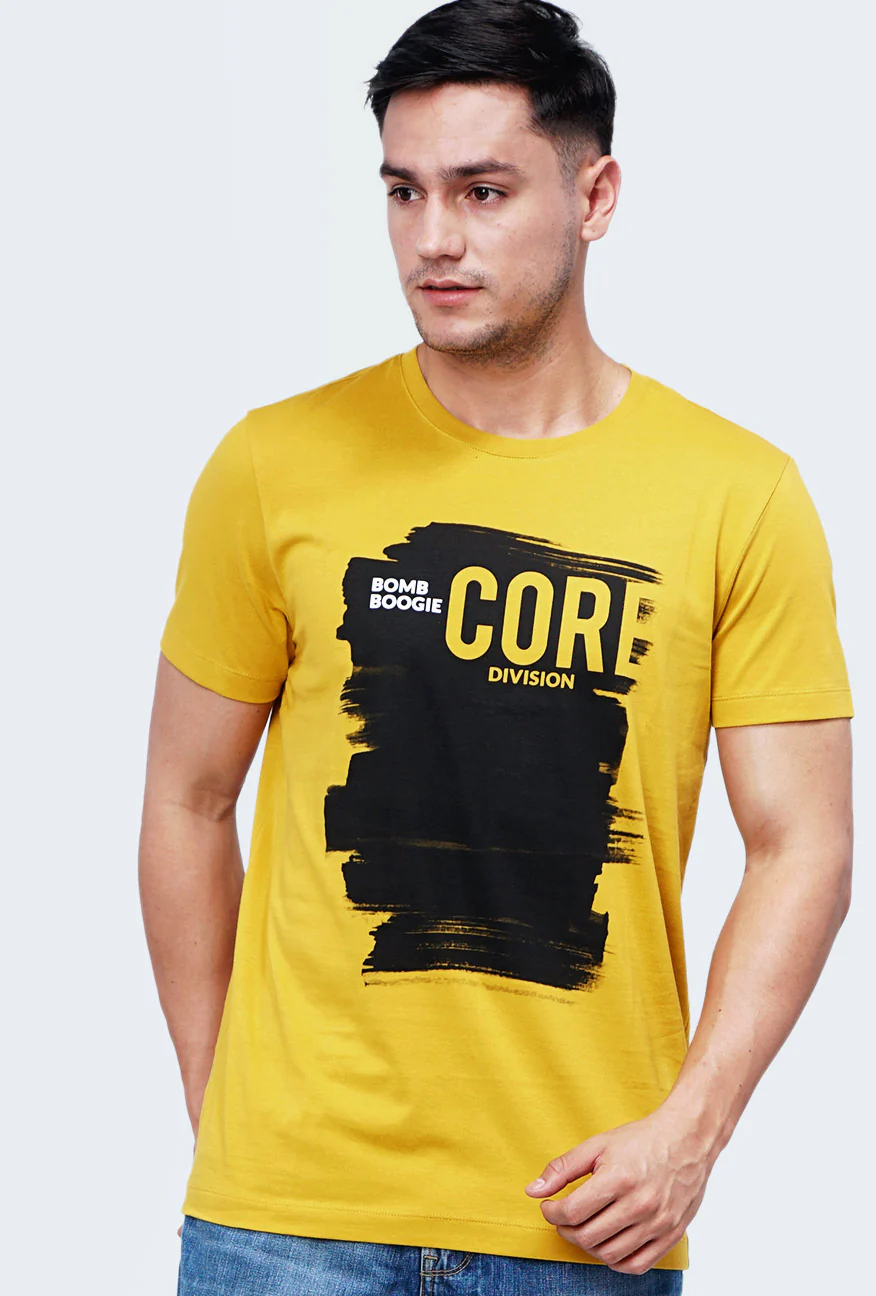 T-Shirt Lengan Pendek Farkas Dark Yellow - Image 3