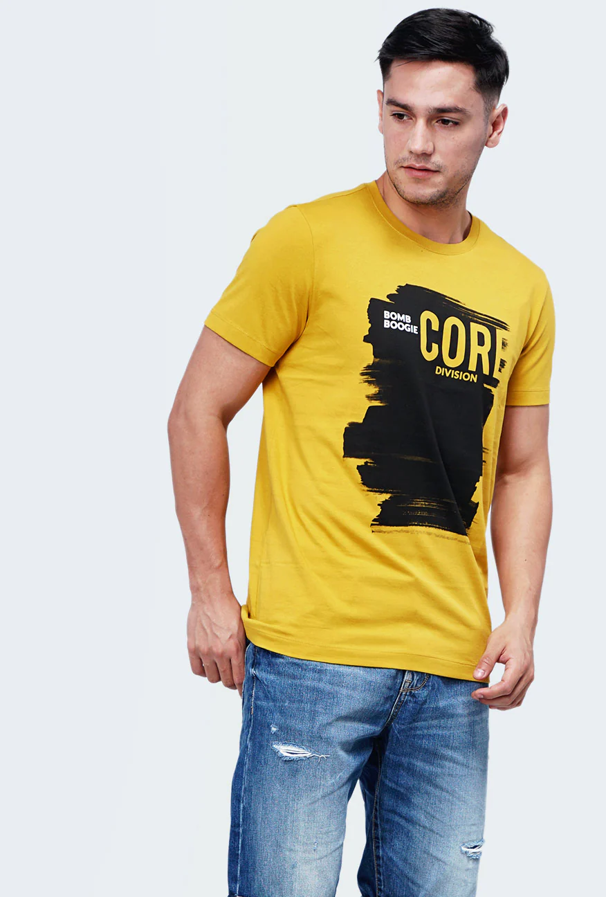T-Shirt Lengan Pendek Farkas Dark Yellow - Image 4
