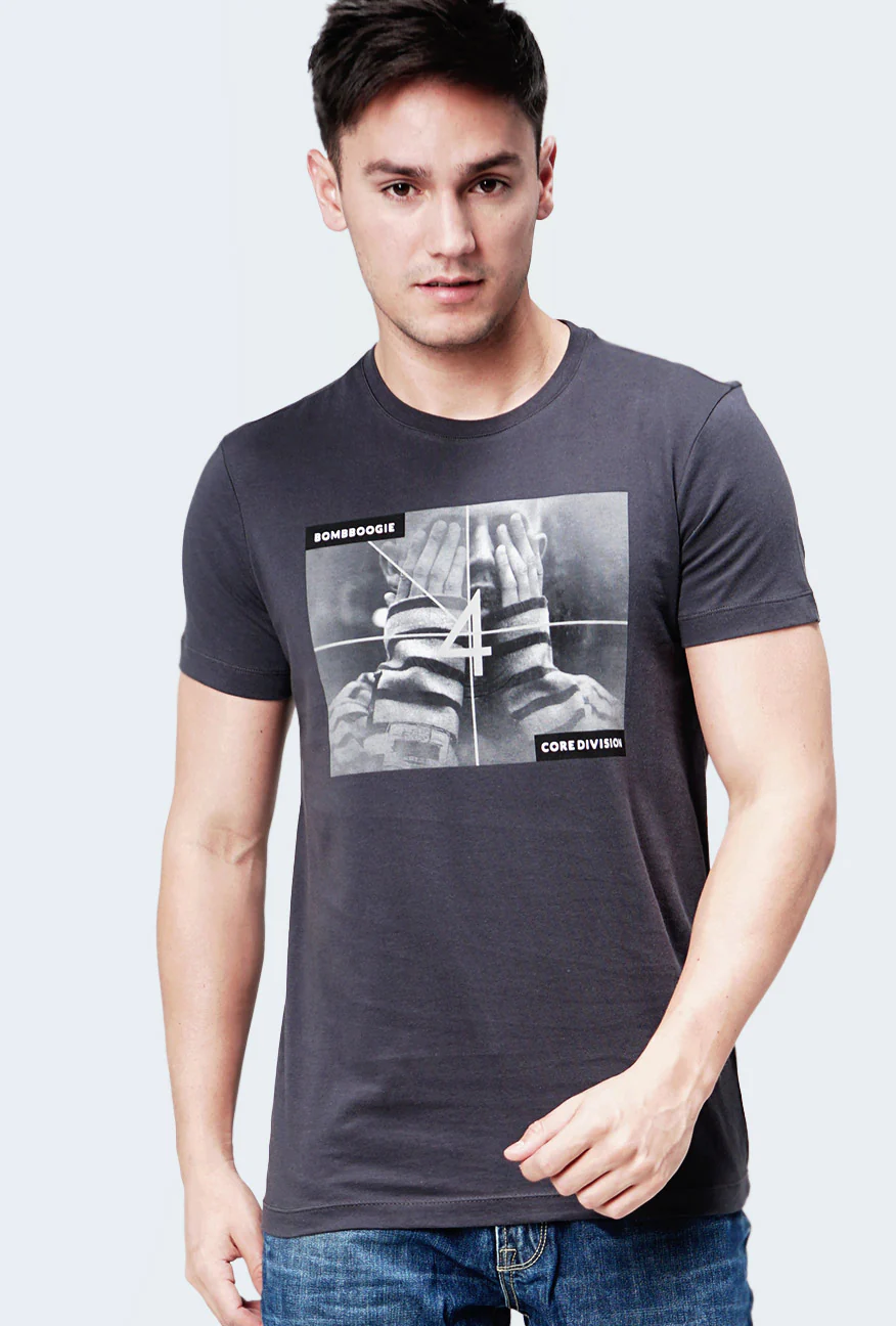 T-Shirt Lengan Pendek Fictus Grey
