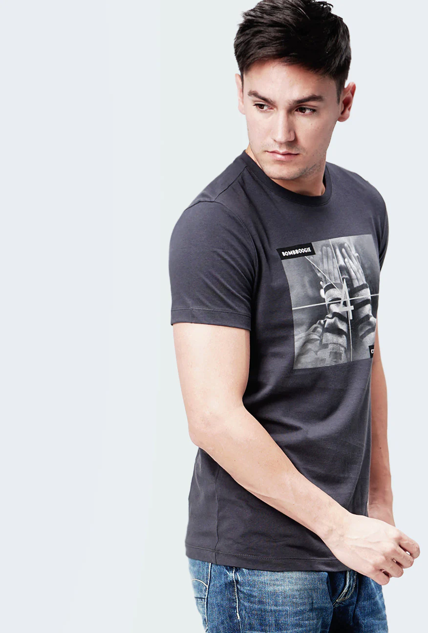 T-Shirt Lengan Pendek Fictus Grey - Image 2