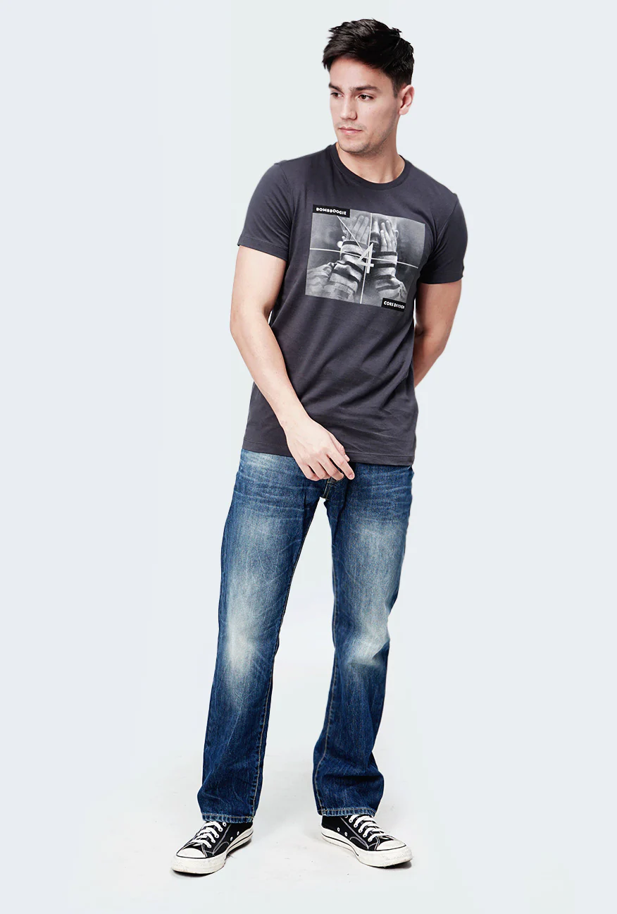 T-Shirt Lengan Pendek Fictus Grey - Image 3