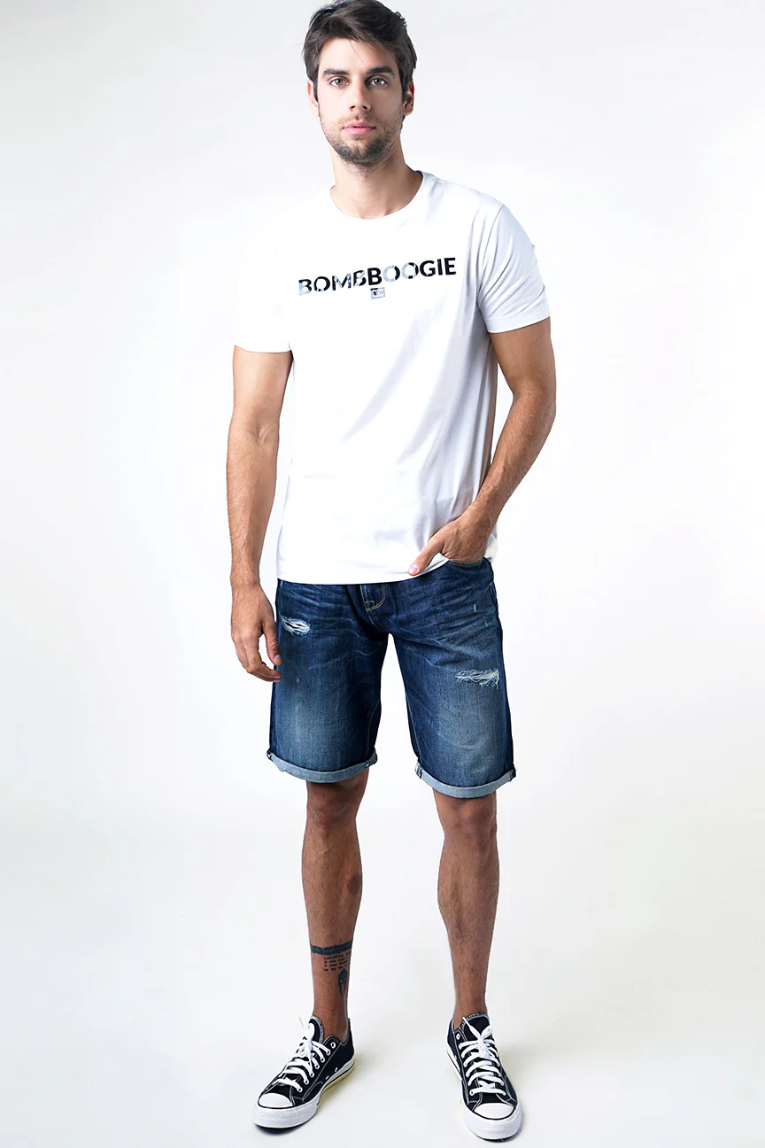 T-Shirt Lengan Pendek Flovel Offwhite - Image 3