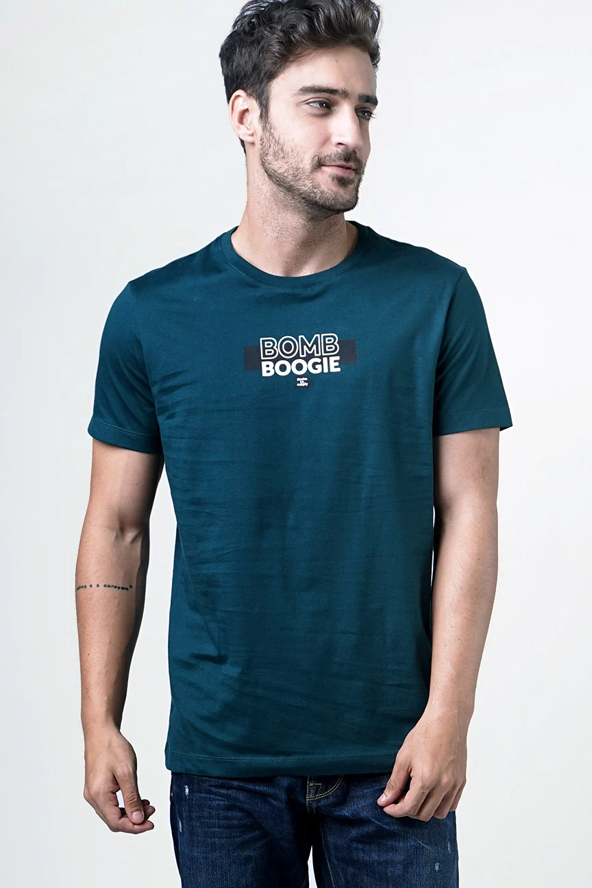T-Shirt Lengan Pendek Flyod Dark Green