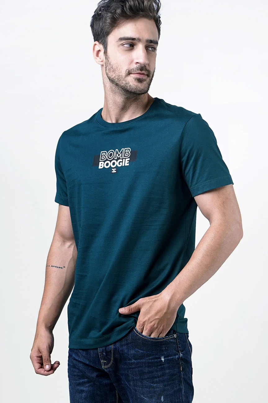 T-Shirt Lengan Pendek Flyod Dark Green - Image 2