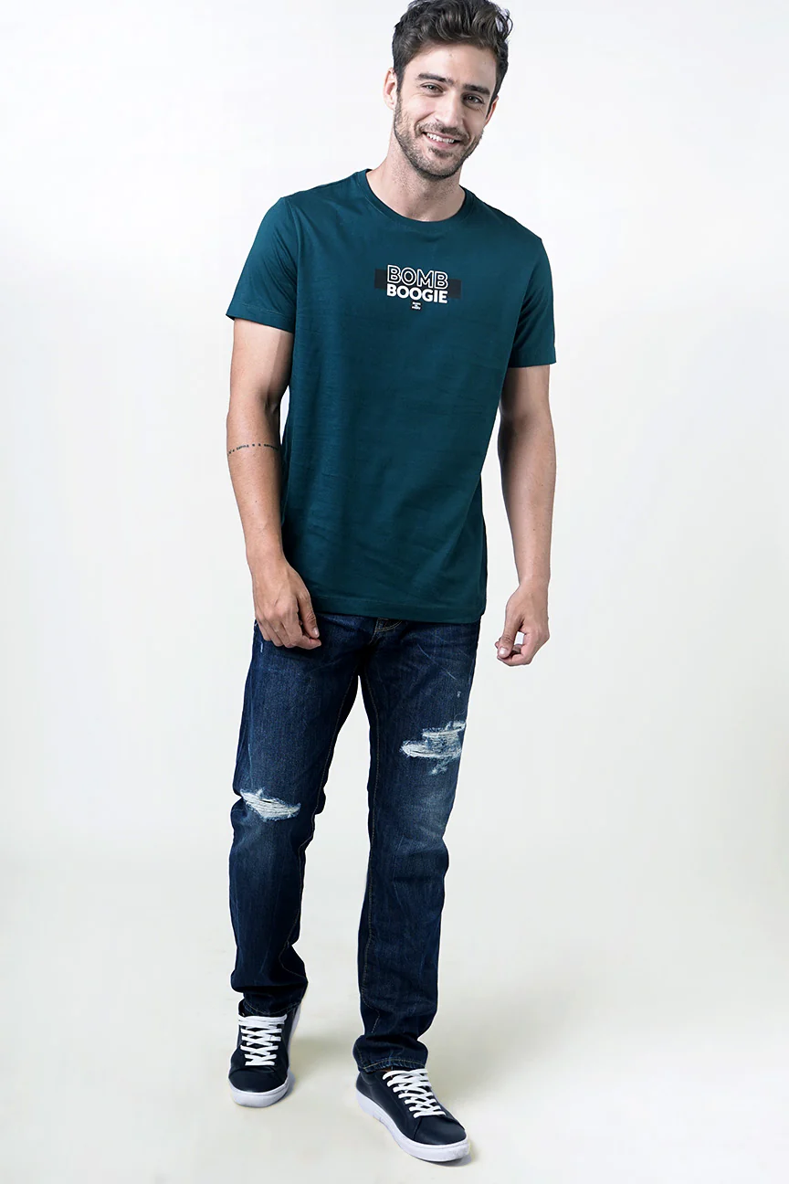 T-Shirt Lengan Pendek Flyod Dark Green - Image 3